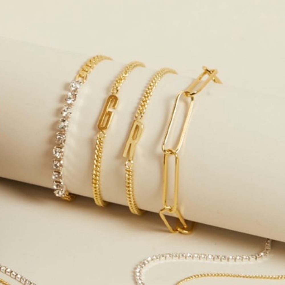 Gorjana NWT Harper Paperclip Bracelet ✨ // Gold - Picture 8 of 13